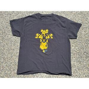 Jesus tee Lion Cross graphic Large casual shirt streetwear y2k Christian